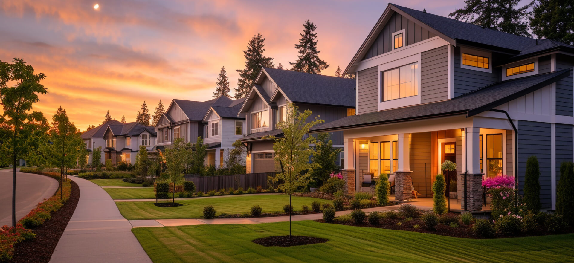 Luxury Villa at Sunset